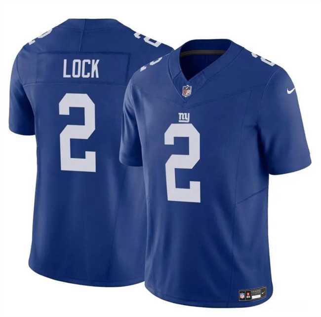 Men & Women & Youth New York Giants #2 Drew Lock Blue 2023 F.U.S.E. Vapor Untouchable Limited Football Stitched Jersey->new york giants->NFL Jersey